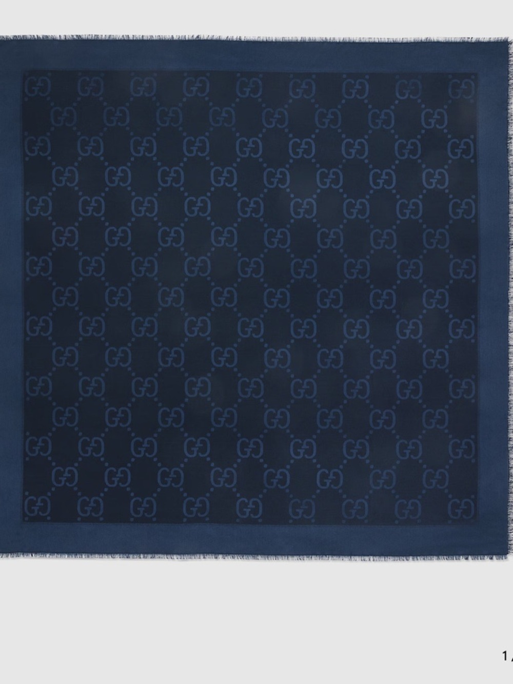 GG jacquard silk wool shawl